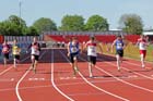 Dominic Weller (Gateshead) 224 beats Sean O'Hara (Morpeth) in the under-15s 200 metres at the North Eastern Champs, Gateshead.